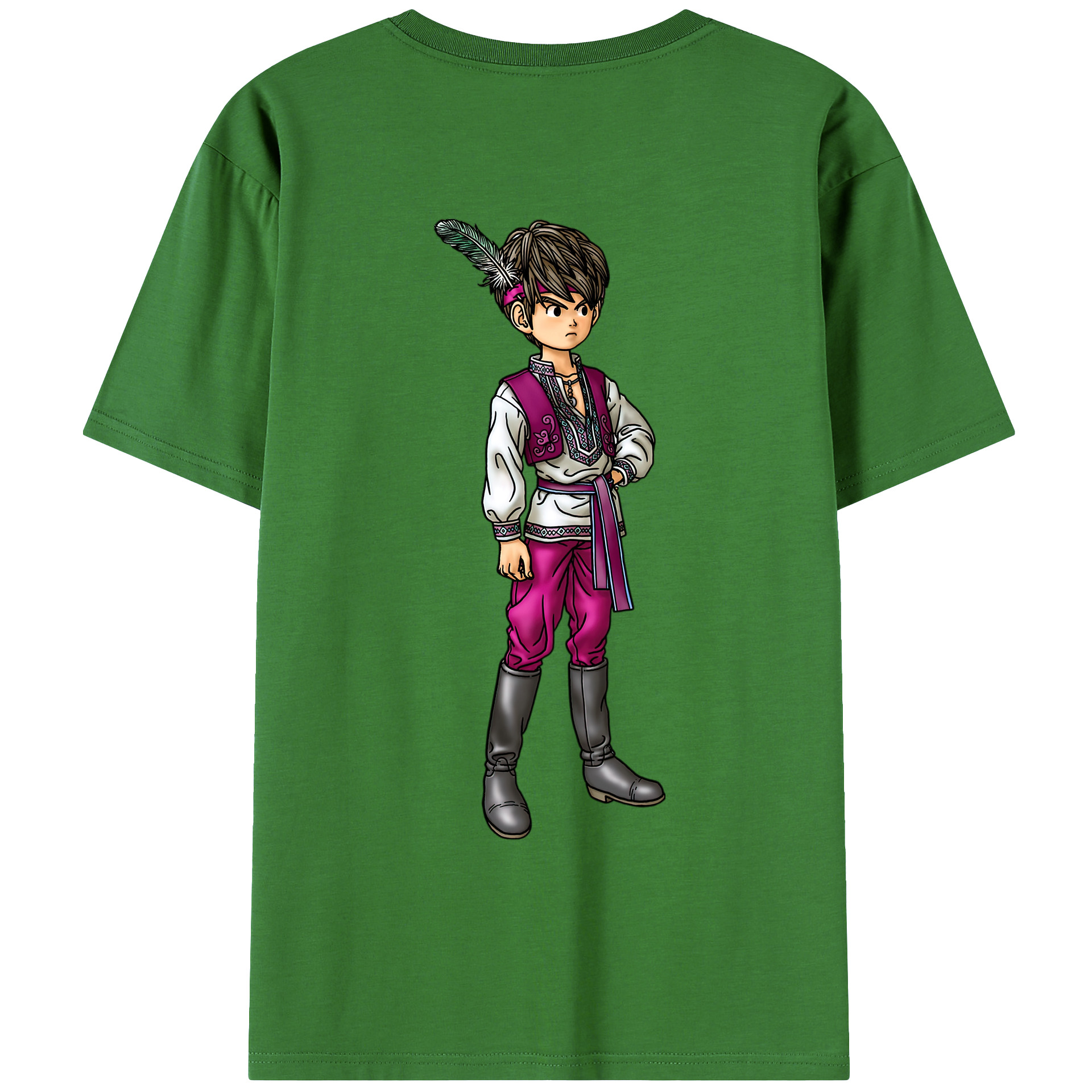 （画像用） ドラゴンクエスト Doragon Kuesuto Dragon Quest レディース半袖Tシャツ(バックプリント)